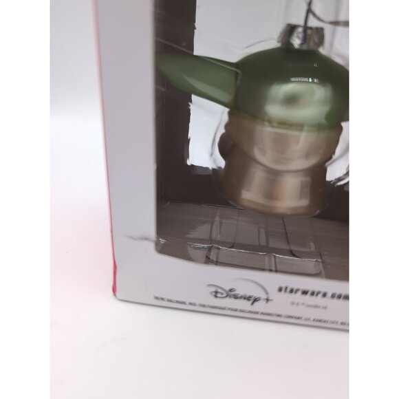 Grogu Blown Glass Christmas Ornament Star Wars The Mandalorian 4.5 inches - Picture 4 of 4